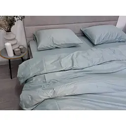 Підковдра Ecotton Aqua Grey сатин 150х215 см сіро-блакитна (24768) - мініатюра 3