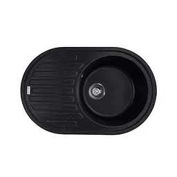Кухонна мийка гранітна Kroner KRP Komposit GRB-7750 CV027420, Графит
