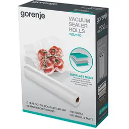 Пакети вакуумні Gorenje VB 22/300 22 см х 3 м 3 рулона (569087) - мініатюра 2