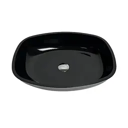 Умивальник накладний Adamant Amarant Black 540x410x130мм, штучний камінь 54 см - мініатюра 1