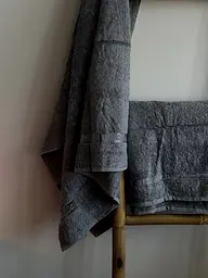 Набір турецьких бамбукових махрових рушників Zeron 50х90+70х140 Bamboo Agaс Desen сірий 2 - мініатюра 4