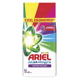 Пральний порошок Ariel Аква-Пудра Color Яскраві кольори 8.1 кг - мініатюра 2