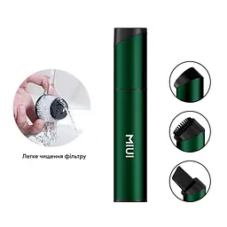 Портативний акумуляторний бездротовий пилосос MIUI Xiaomi XT01B Vacuum Cleaner 40W 2000mAh, Green - мініатюра 2