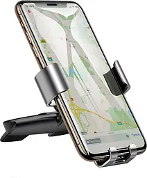 Автотримач Baseus Metal Age Gravity Car Mount Silver - мініатюра 6