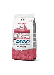Сухий корм для дорослих собак усіх порід Monge Dog All breeds Adult яловичина з рисом 2,5 кг