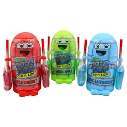 Цукерка Робот Crazy Candy Factory Robo Pop Dip N Lick 40g - 1 шт - мініатюра 2