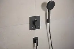 Шлангове під'єднання Hansgrohe FixFit Fine E зі зворотнім клапаном brushed black chrome 28883340 - мініатюра 3