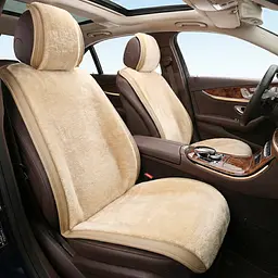 Накидки для сидінь хутряні Mutton Premium Комплект Бежеві - мініатюра 5