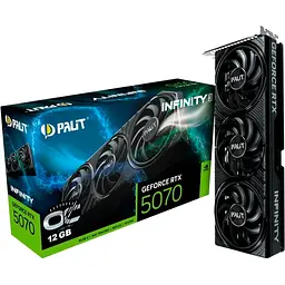 Відеокарта Palit GeForce RTX 5070 Infinity 3 OC (NE75070S19K9-GB2050S) UA [135669]