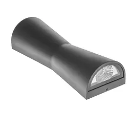 Підсвітка Brille LED фасадна IP65 AL-229/2х3W NW COB BK