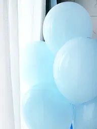 Кулька повітряна латексна 30 см (100) макарун синій, IDEA7-DL-022 - мініатюра 4