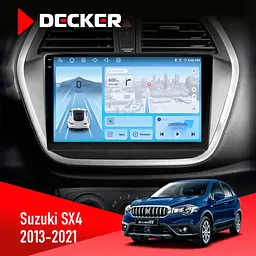 Штатна магнітола Suzuki SX4 2013-2021 Decker D9-010 6x128, DSP, 4G, 2K Decker (НФ-00004813)