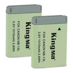 2-Pack KingMa Canon NB-13L комплект з 2 акумуляторів