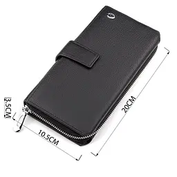 Чоловічий гаманець ST Leather 18453 (ST128) стильний чорний - мініатюра 3