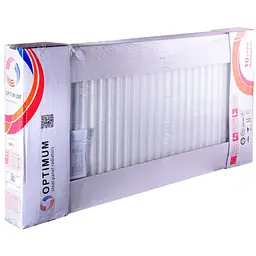 Радіатор сталевий панельний Optimum 22 низ/справа 500x2000 (без INNER) 000022037, Білий - мініатюра 4