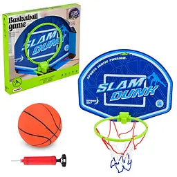 Ігровий набір для баскетболу Slam Dunk з м'ячем та насосом (A-1V12)