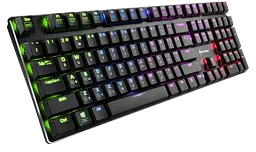 Клавiатура Sharkoon Pure Writer Red Switch RGB Black (SPW-RS-B) - мініатюра 2