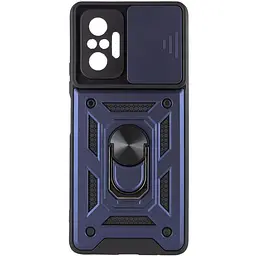 Чохол Ummi Camshield Serge Ring для Xiaomi Redmi Note 10 Pro / 10 Pro Max Синій / Navy