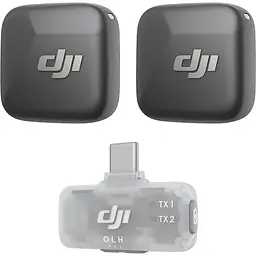 Мікрофонна радіосистема DJI Mic Mini Mobile Version (2 TX + 1 Mobile RX) [163419]