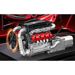 Конструктор Mould King Mking Двигун і коробка передач MB V8 (10203) [161049] - мініатюра 7