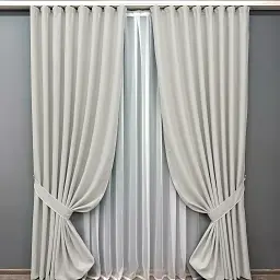Комплект штор VR-Textil Scandi блэкаут 2 шт 150x270 см дымчато-белый (1903ш) - миниатюра 2