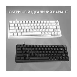 Клавіатура Ajazz AK690 Peach Mist Switch USB UA White (AK690-PM-W) - мініатюра 7