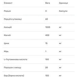 Кальцій + Магній + Цинк Bluebonnet Nutrition 180 капсул - мініатюра 3