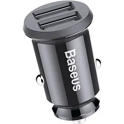 Автомобільний зарядний пристрій Baseus Grain 3.1A 2 USB CCALL-ML01 Вlack