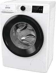 Пральна машина Gorenje фронтальна 8 кг 1400 A+++ 465 см дисплей інвертор пара Wi-Fi білий - мініатюра 2