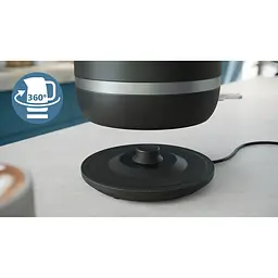 Електрочайник Philips Double Walled Kettle чорний (HD9395/90) - мініатюра 5