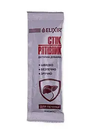 STIK Elixir Рятівник гепатопротектор для підтримки печінки 1 стік 10 мл