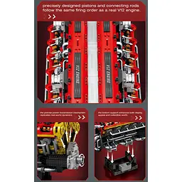 Конструктор Reobrix Двигун V12 Engine (33017) [171939] - мініатюра 12