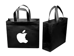 Еко сумка ECOBAG бокс з друком Apple із замком 320х270х100мм 400мм