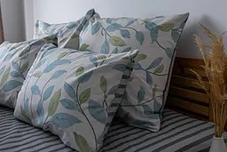 Комплект постільної білизни ТЕП Soft dreams Spring Basil євро сірий з синім (2-03859_25845) - мініатюра 3