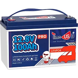Акумулятор Timeusb Pro LiFePO4 12V (12.8V/100Ah/1280Wh) (Timeusb-12.8V100Ah-Pro) [111280] - мініатюра 2