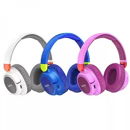 Навушники Hoco W43 Adventure BT headphones Purple бездротові накладні - мініатюра 3