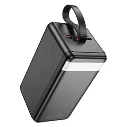 Портативна батарея - зовнішній АКБ Hoco J123D 90000mAh Element power bank with digital display чорний - мініатюра 3