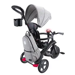 Велосипед дитячий Globber Explorer Trike 4 в 1 Deluxe Play чорно-сірий (636-120) - мініатюра 2