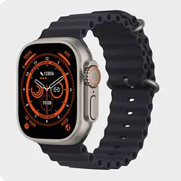 Розумний годинник IWO Ultra series 8 Silver/Black Midnight Ocean (IW000US8SBMO2) - мініатюра 4