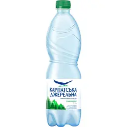 Вода мінеральна Карпатська Джерельна слабогазована 0.5 л