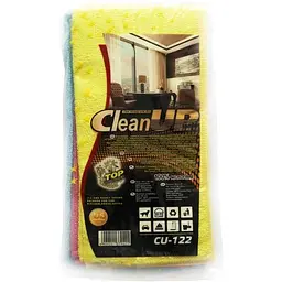 Серветка CleanUp CU-122 мікрофібра універсальна 25x25 см 6 шт. (km-9421) - мініатюра 2