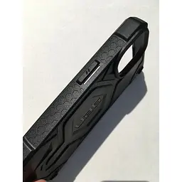 Оригінальний протиударний чохол UAG Monarch MagSafe для iPhone 13 / 14 (6.1") Black Leather (114028114040) - мініатюра 5