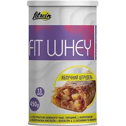 Функціональний протеїновий коктейль FitWin FitWhey, 450 грам - Яблучний штрудель