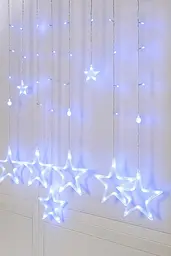 Гірлянда Xmas STAR CURTAIN 12 BlueЗіркиXPRO3M*80CM*50CM (47678-8112_223) - мініатюра 2