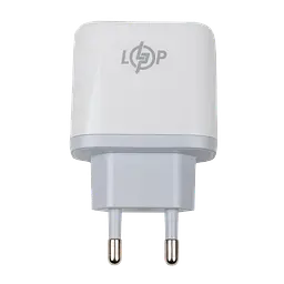 Зарядка для телефону LogicPower 45W (Type-C+USB) QC + кабель (Type-C to Type-C) 45WCH - мініатюра 2