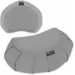 Подушка для йоги та медитації 4FIZJO Zafu напівкругла 40 x 30 x 12 см Grey (P-5907739315502) - мініатюра 2