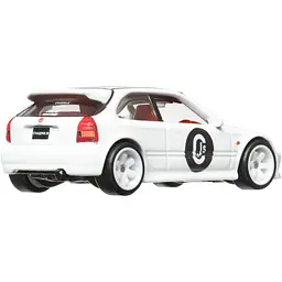 Колекційна модель машинки Hot Wheels Преміальні автівки '99 Honda Civic Type R (EK9) біла (GJT68/HKF19) - мініатюра 3