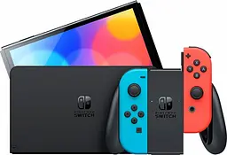 Портативна ігрова консоль Nintendo Switch OLED with Neon Blue and Neon Red Joy-Con - мініатюра 2