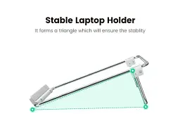 Підставка для ноутбука UGREEN LP230 Foldable Desktop Laptop Stand Silver (80348) - мініатюра 2