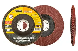 Диск шліфувальний пелюстковий MasterTool 125 мм x Р120 зігнутий - мініатюра 3